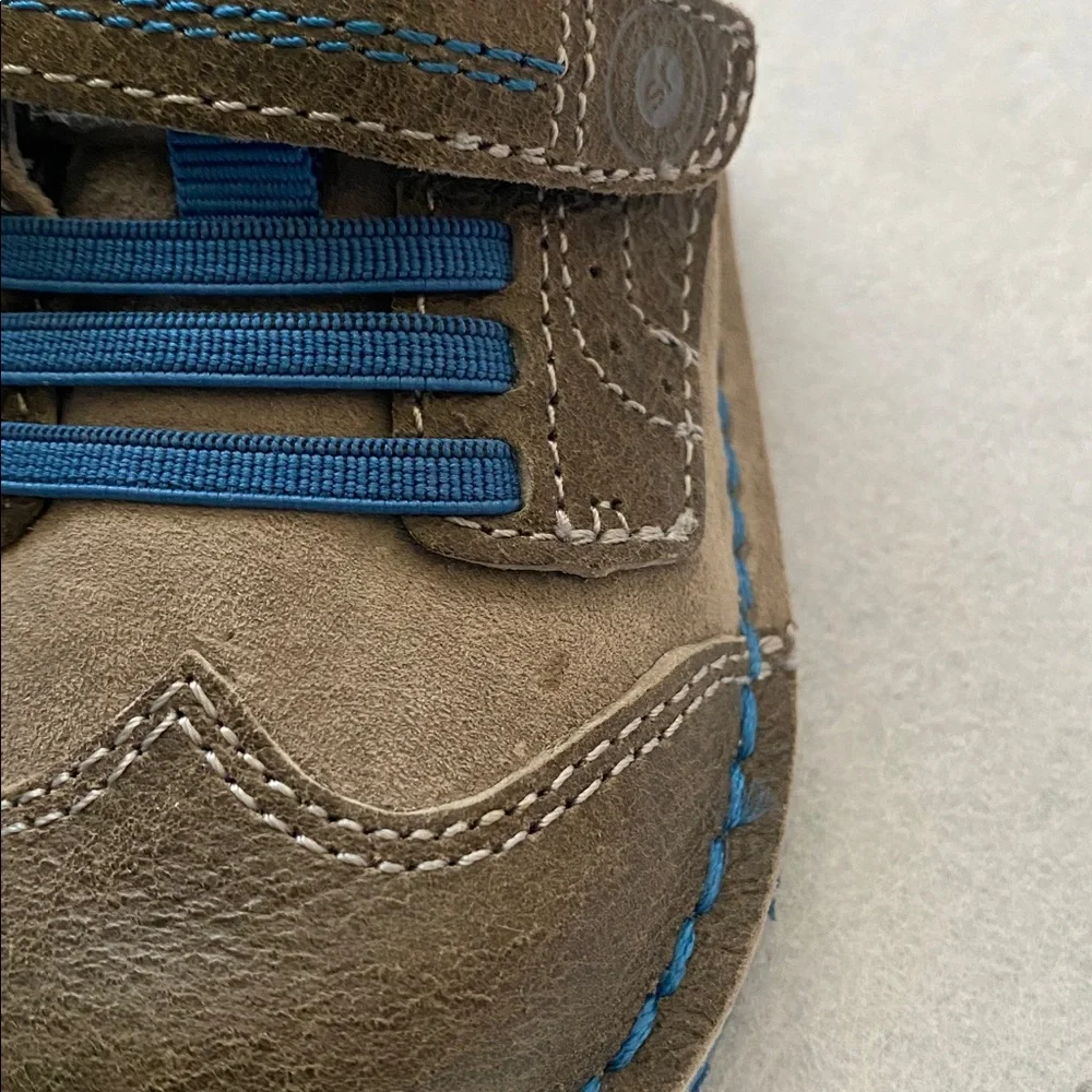 Stride Rite Medallion Collection Winston Boys Grey Leather Shoes